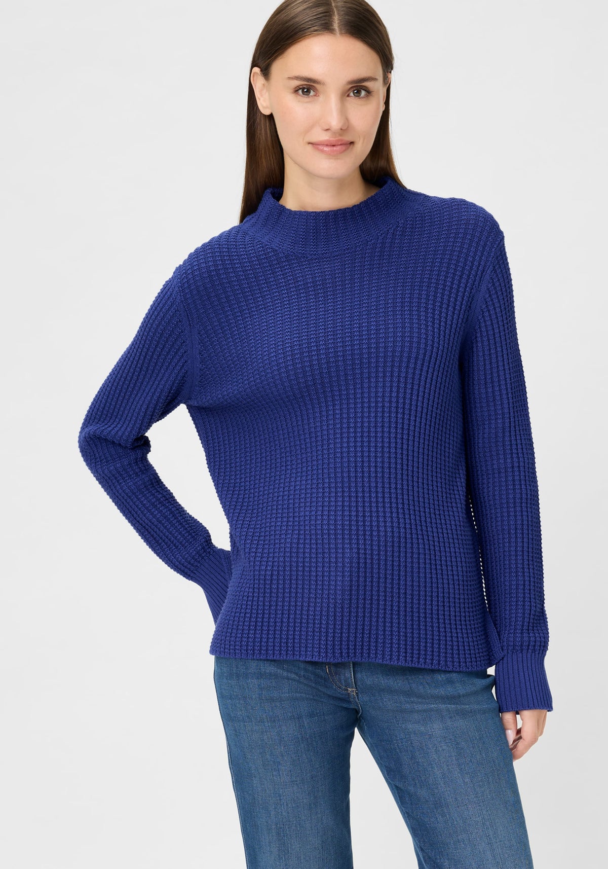 Solid Mock Neck Sweater