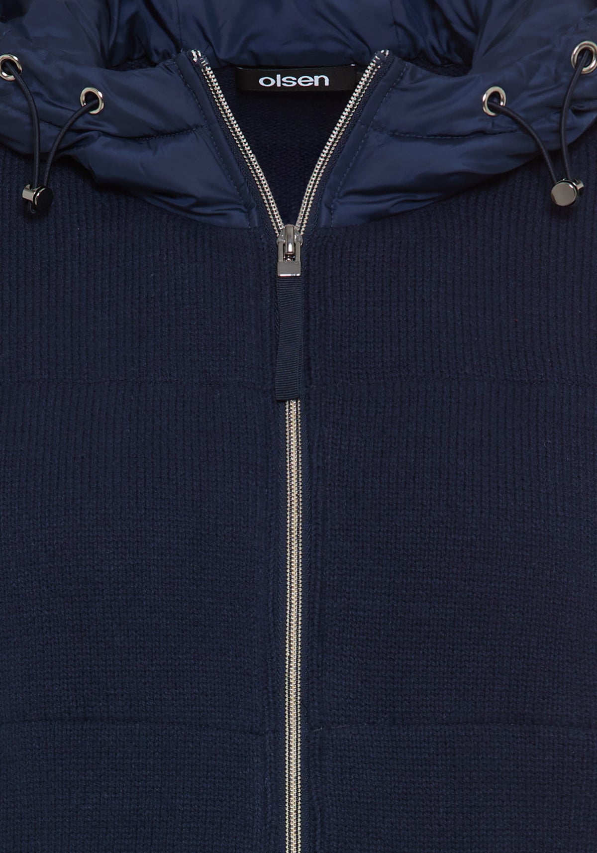 Heavy Zip Front Hooded Cardigan