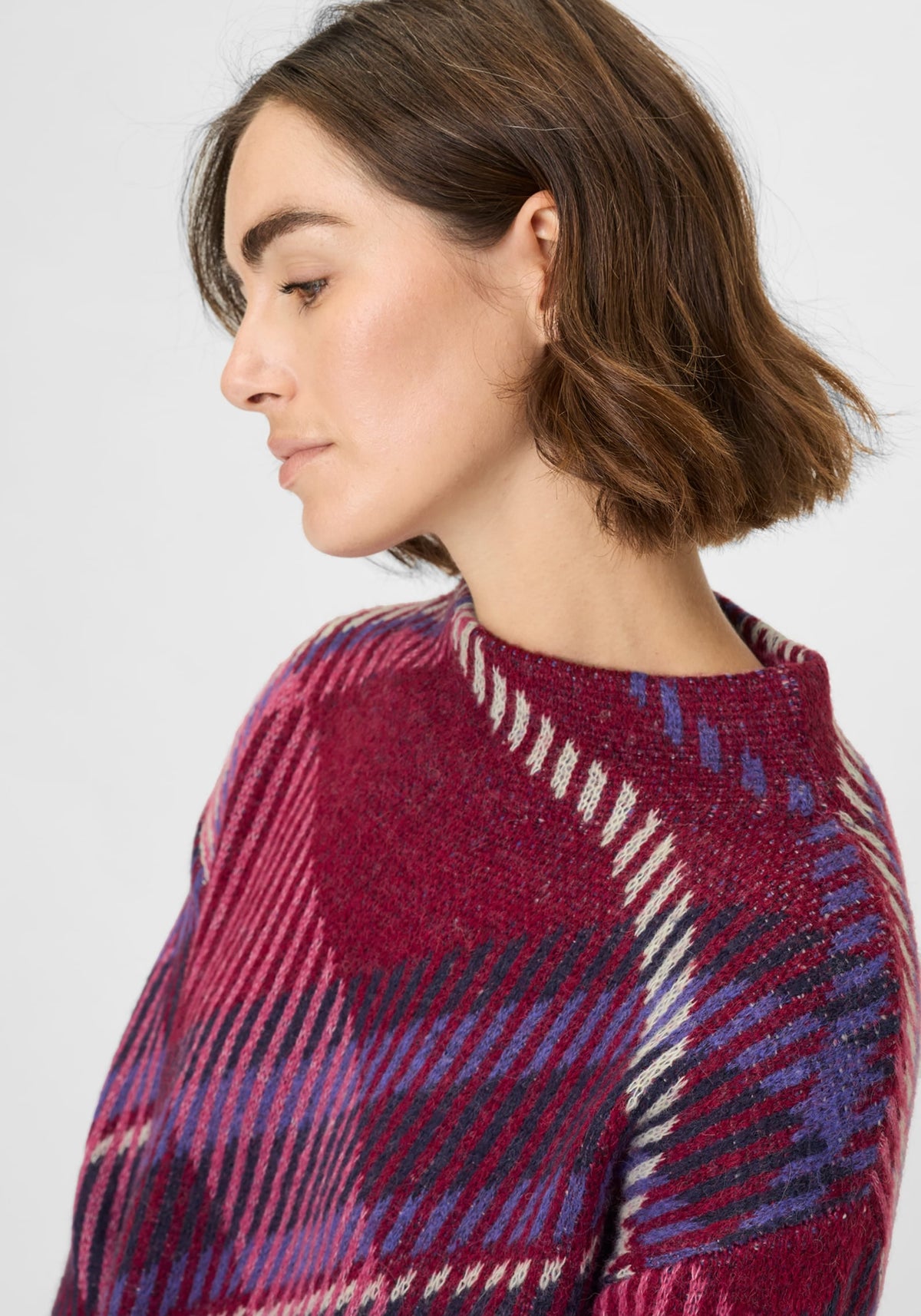 Plaid Statement Sweater