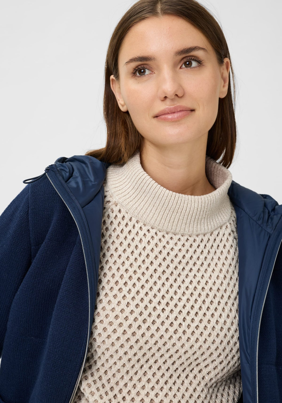 Chenille Novelty Mock Neck Sweater