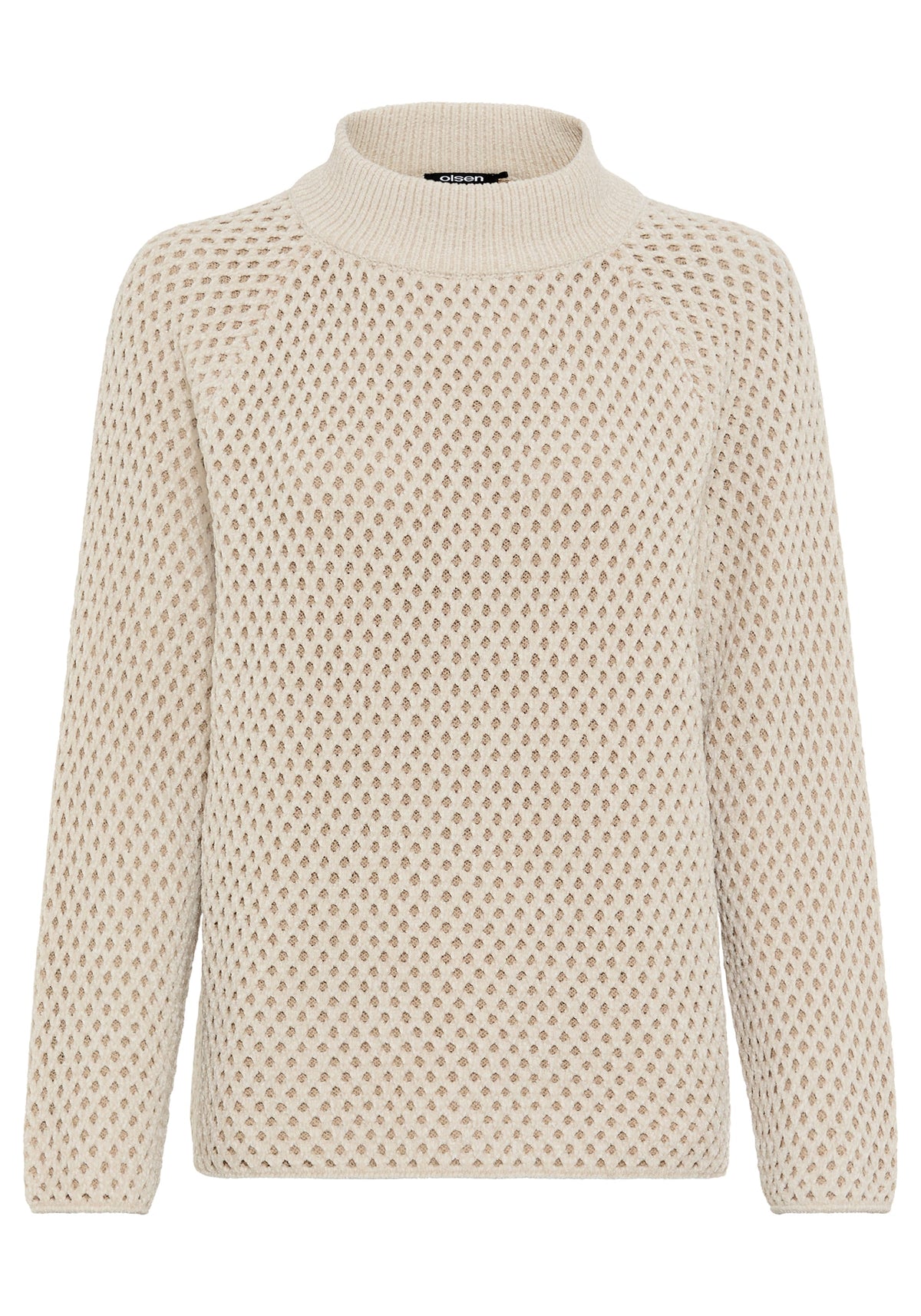Chenille Novelty Mock Neck Sweater