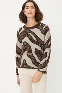 Faux Croc A-Line Skirt