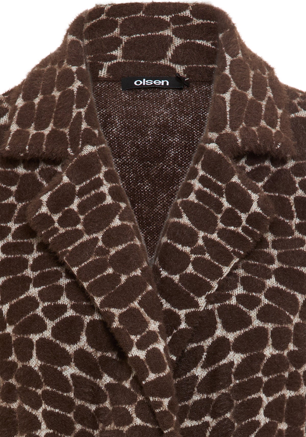 Longline Modern Animal Feather Coatigan