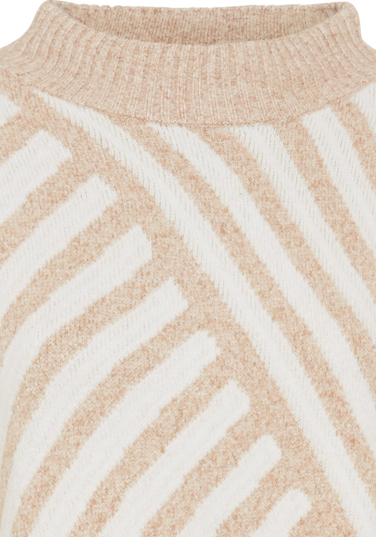 Pull tunique à rayures diagonales