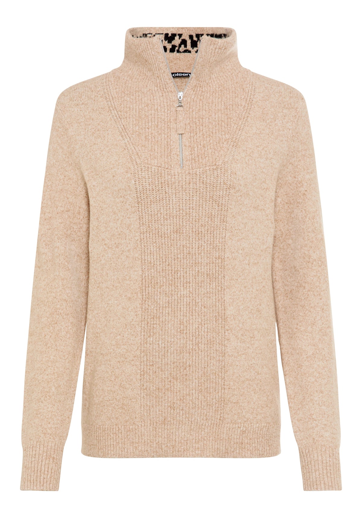 Pull à col roulé 1/4 zippé