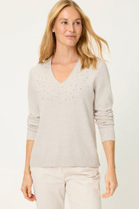 Embellished Mixed Motif Jersey Top