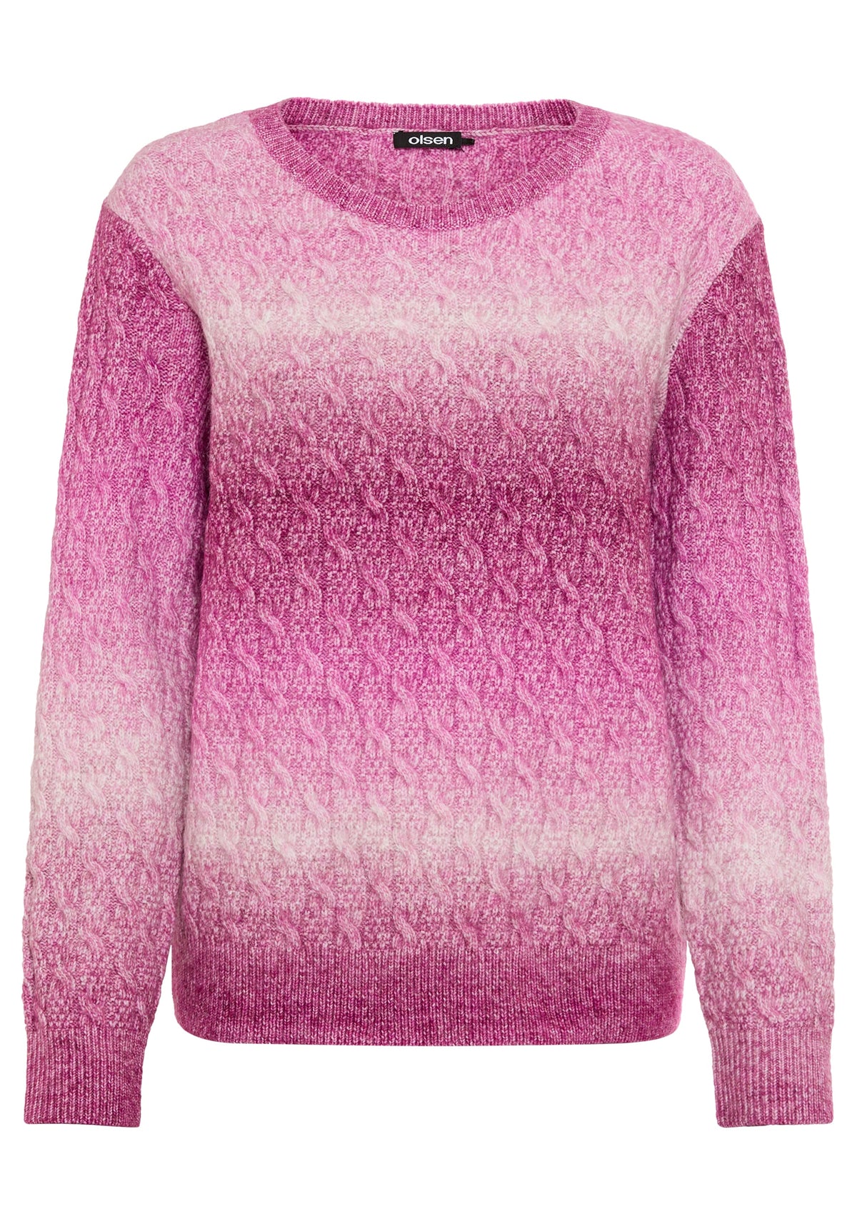 Ombré Cable Knit Sweater