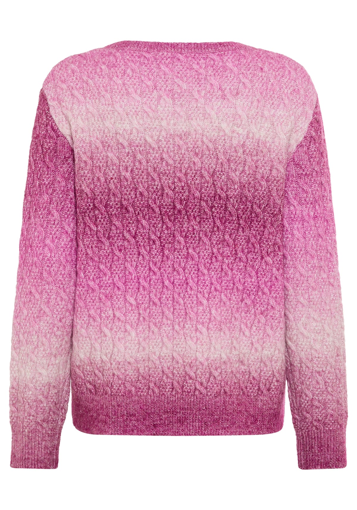 Ombré Cable Knit Sweater