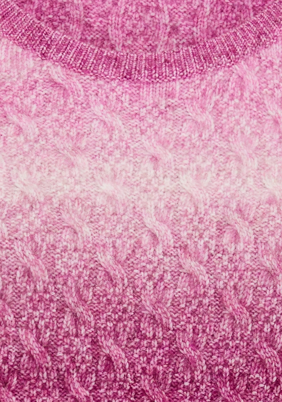 Ombré Cable Knit Sweater