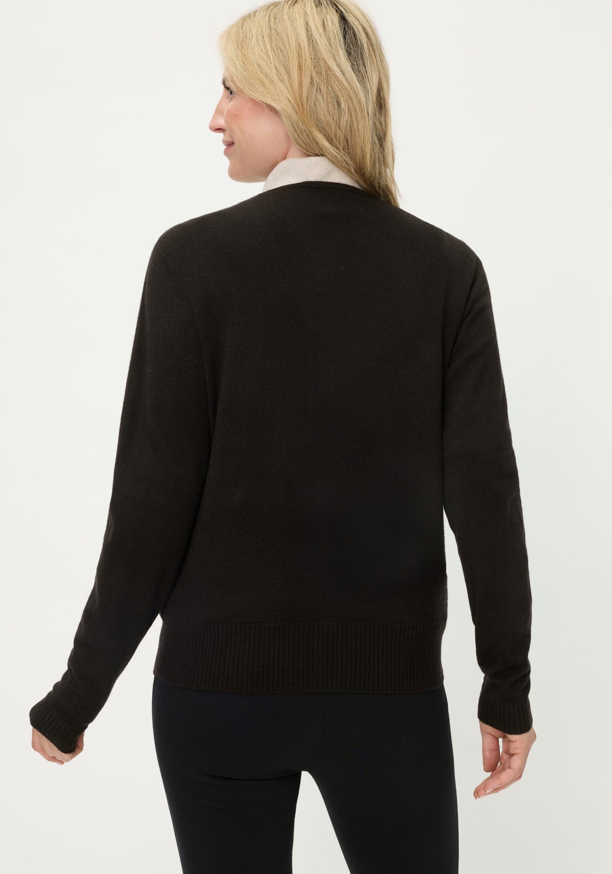 Cardigan en tricot côtelé avec paillettes