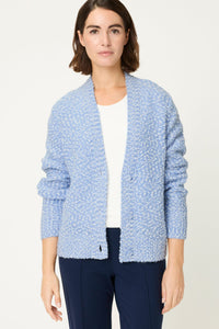 Two-Tone Boucle Cardigan