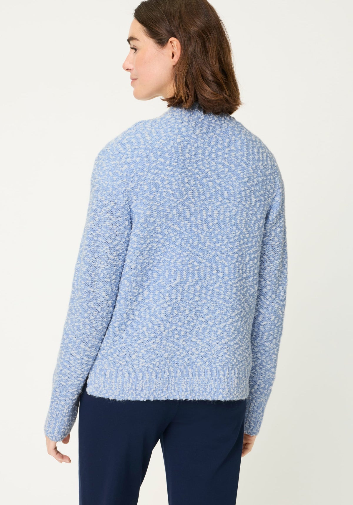 Two-Tone Boucle Cardigan