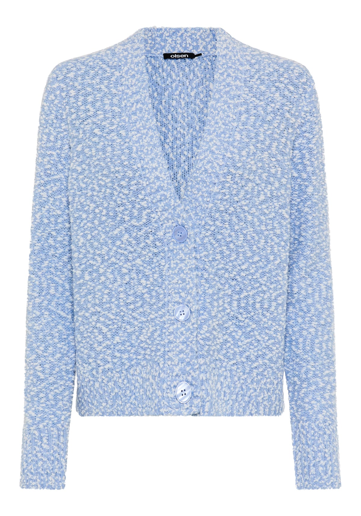 Two-Tone Boucle Cardigan