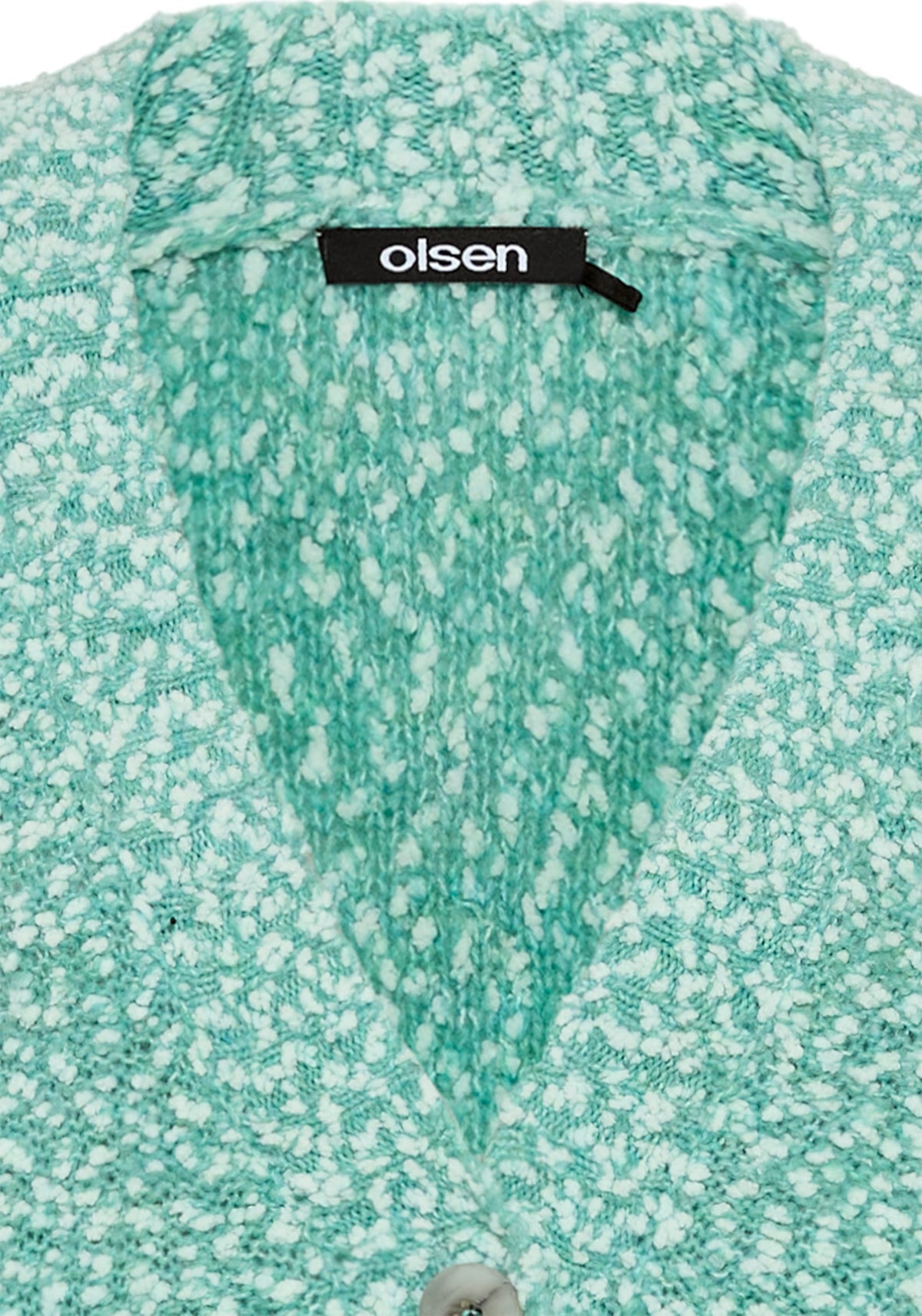 Cardigan en bouclette bicolore