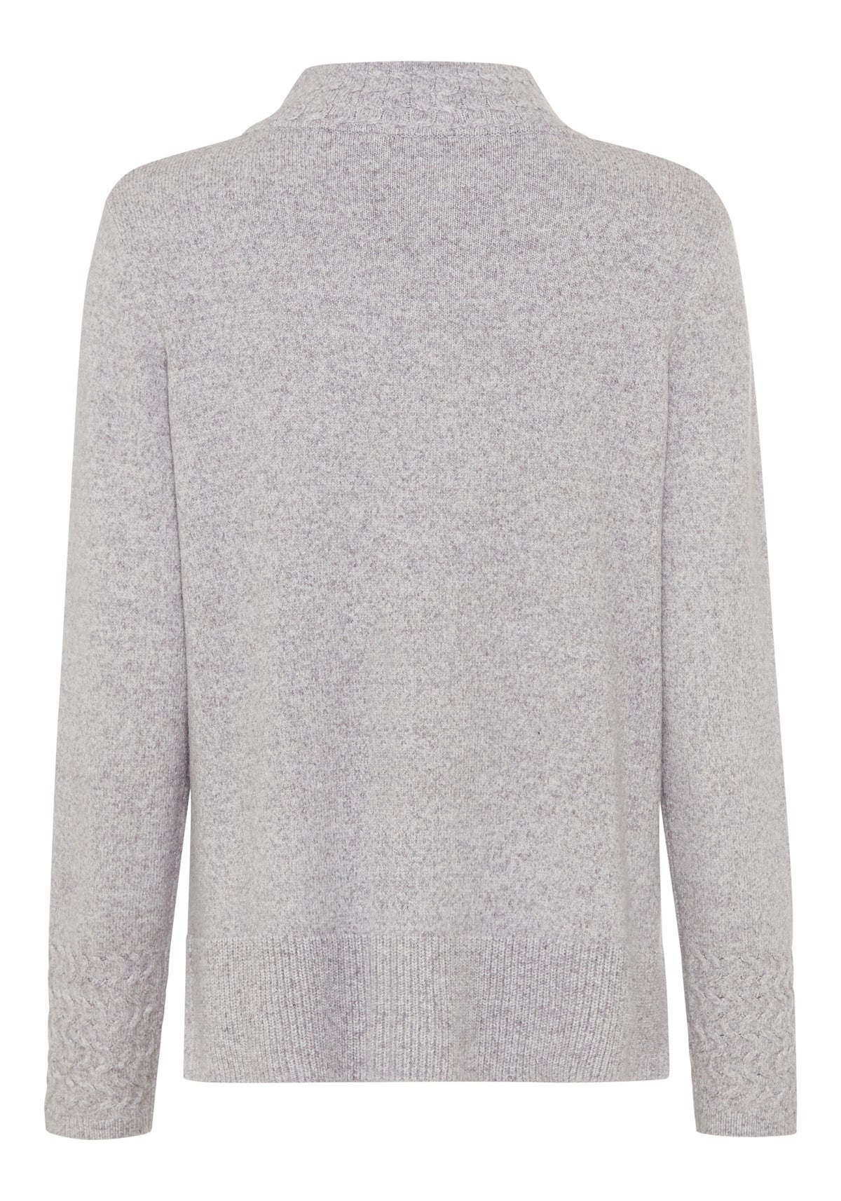 Col ras du cou en maille mélangée