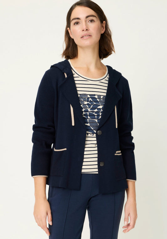 Cardigan à capuche en tricot