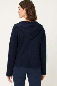 Jersey Knit Zip Front Jacket