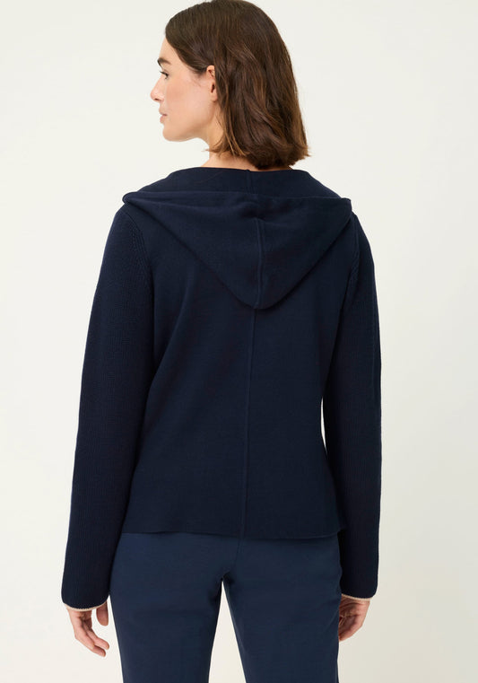 Cardigan à capuche en tricot