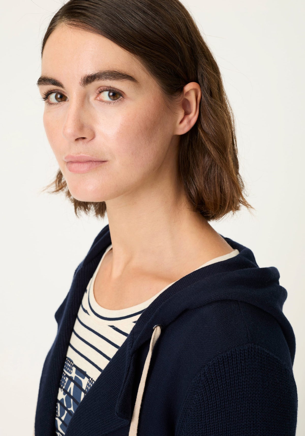 Sweater Knit Hoodie Cardigan