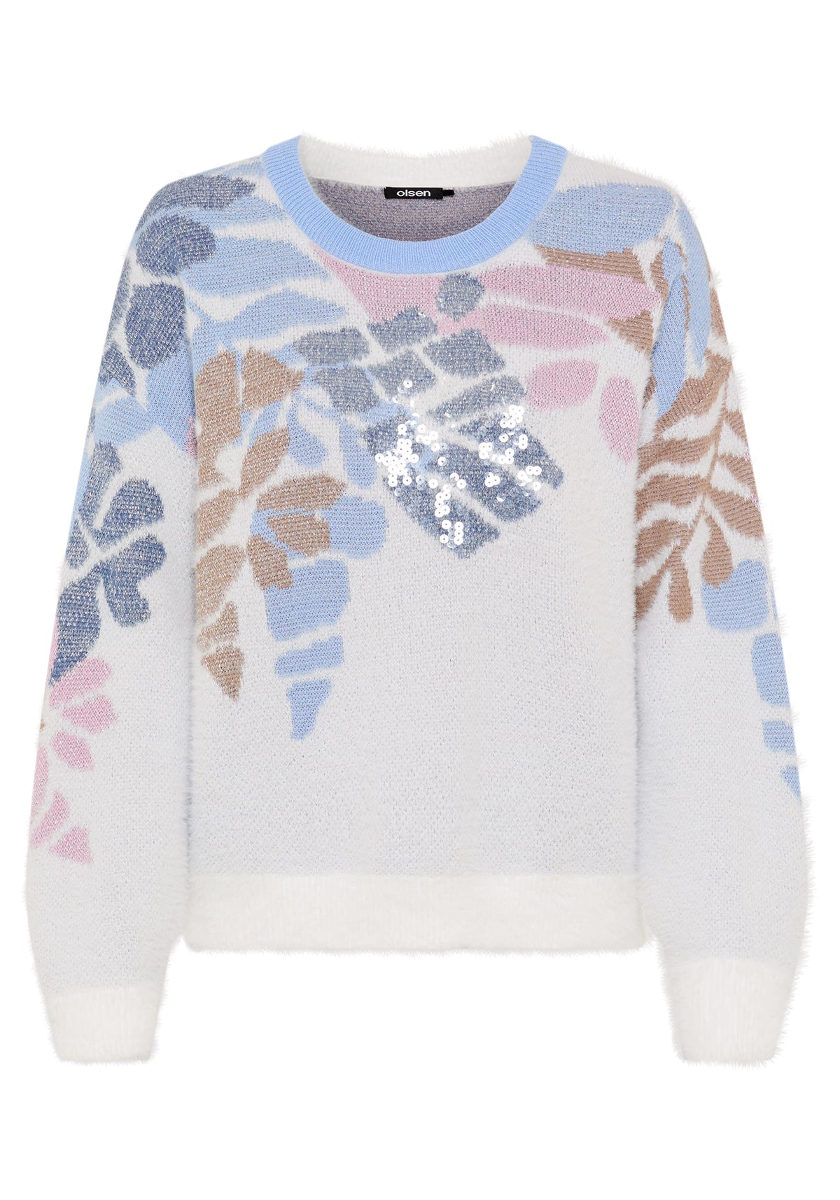 Floral Plush Sweater