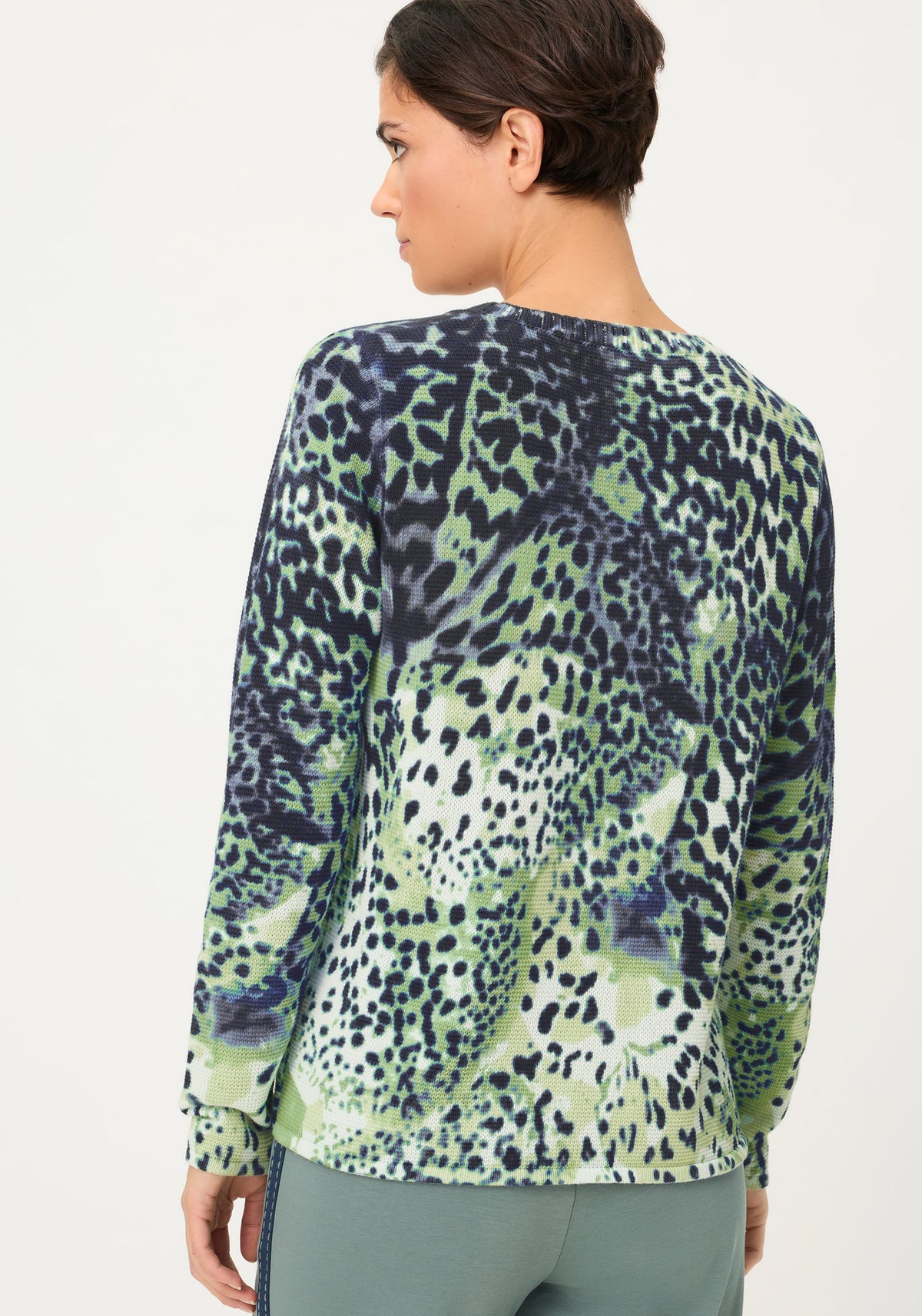 Animal Print Camo Sweater