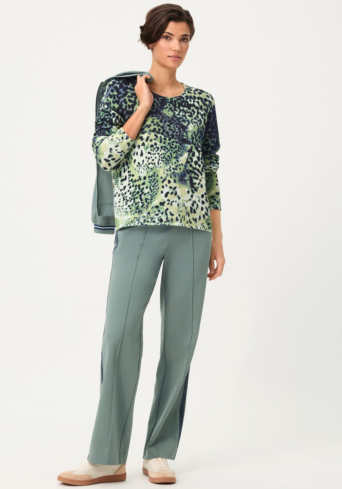 Animal Print Camo Sweater