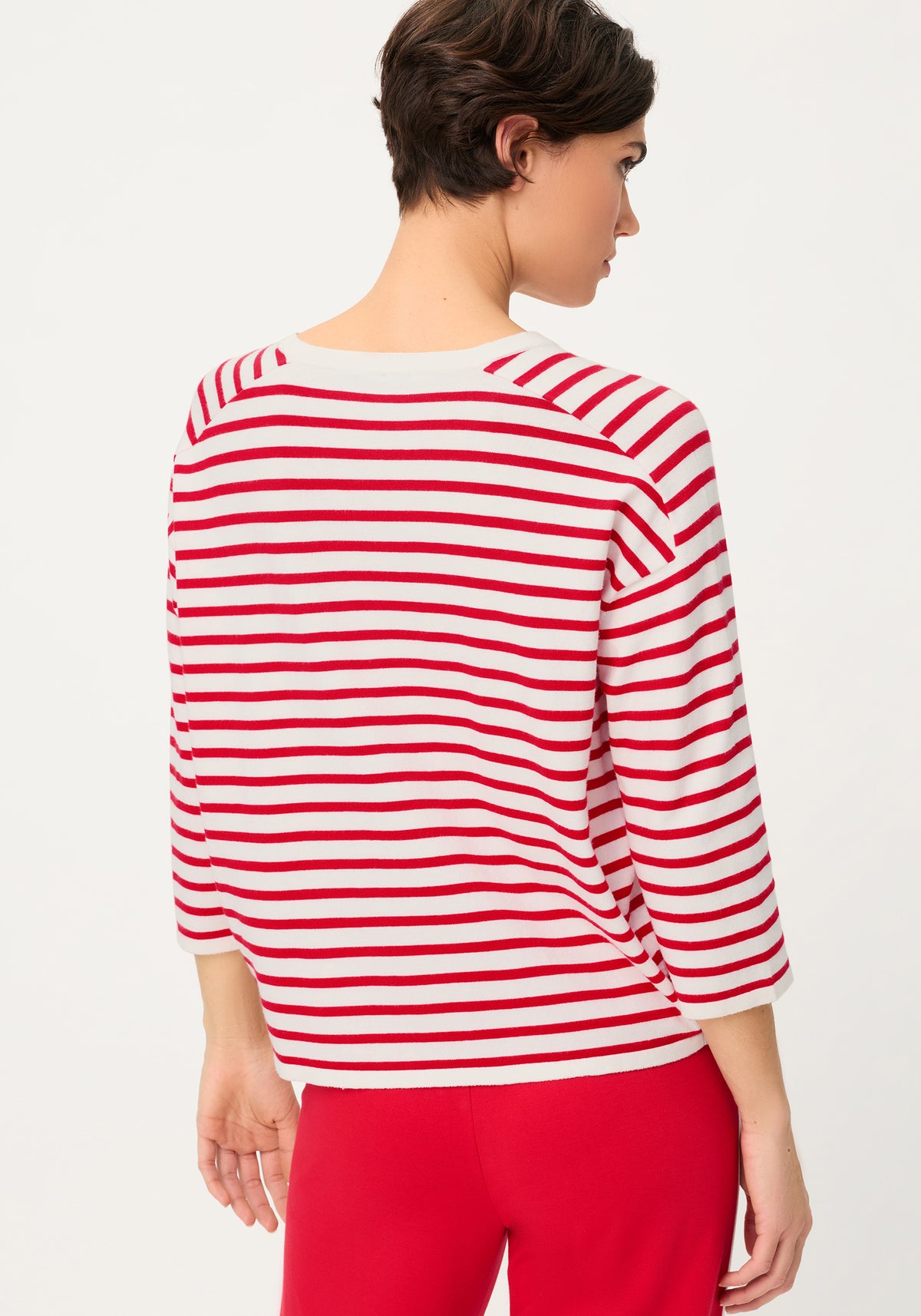 Striped Fine Knit Sweater