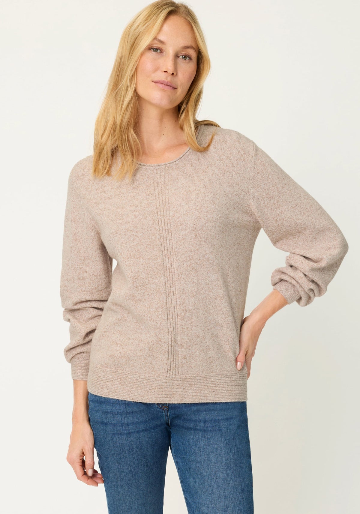 Melange Knit Sweater