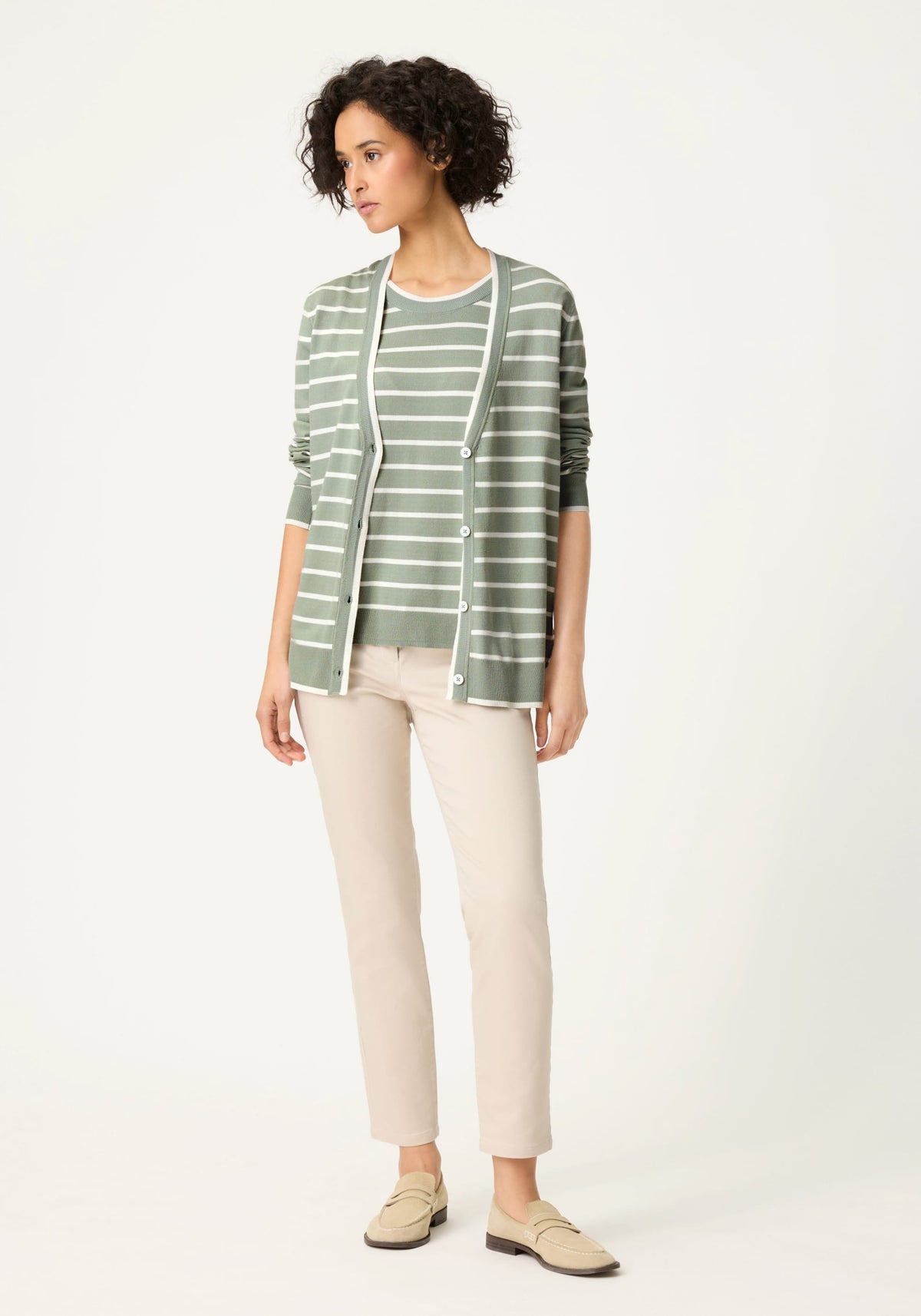 Pull rayé à manches courtes