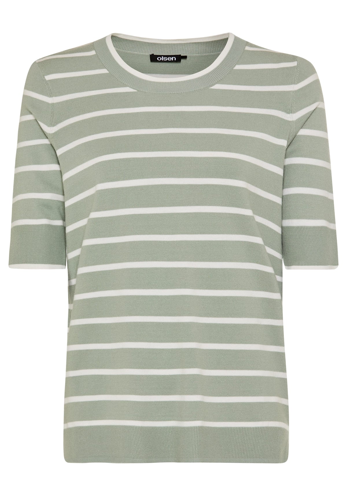 Pull rayé à manches courtes