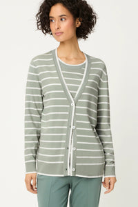 Cardigan rayé
