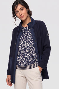Cardigan sportif en maille factice