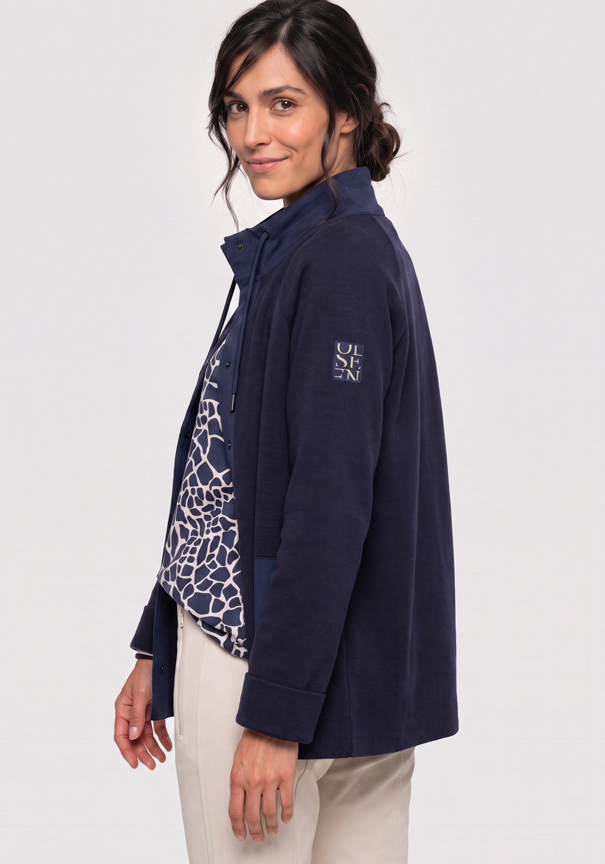 Cardigan sportif en maille factice