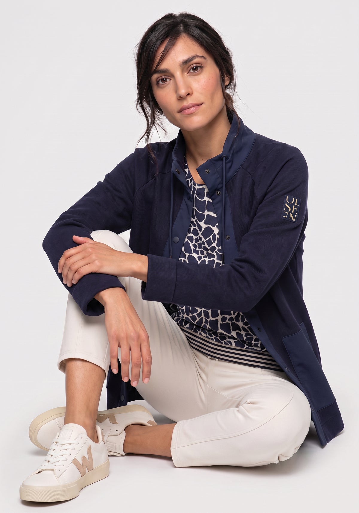 Cardigan sportif en maille factice