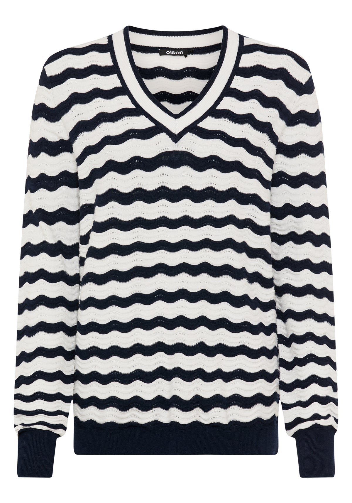 Wave Ajour Knit Sweater