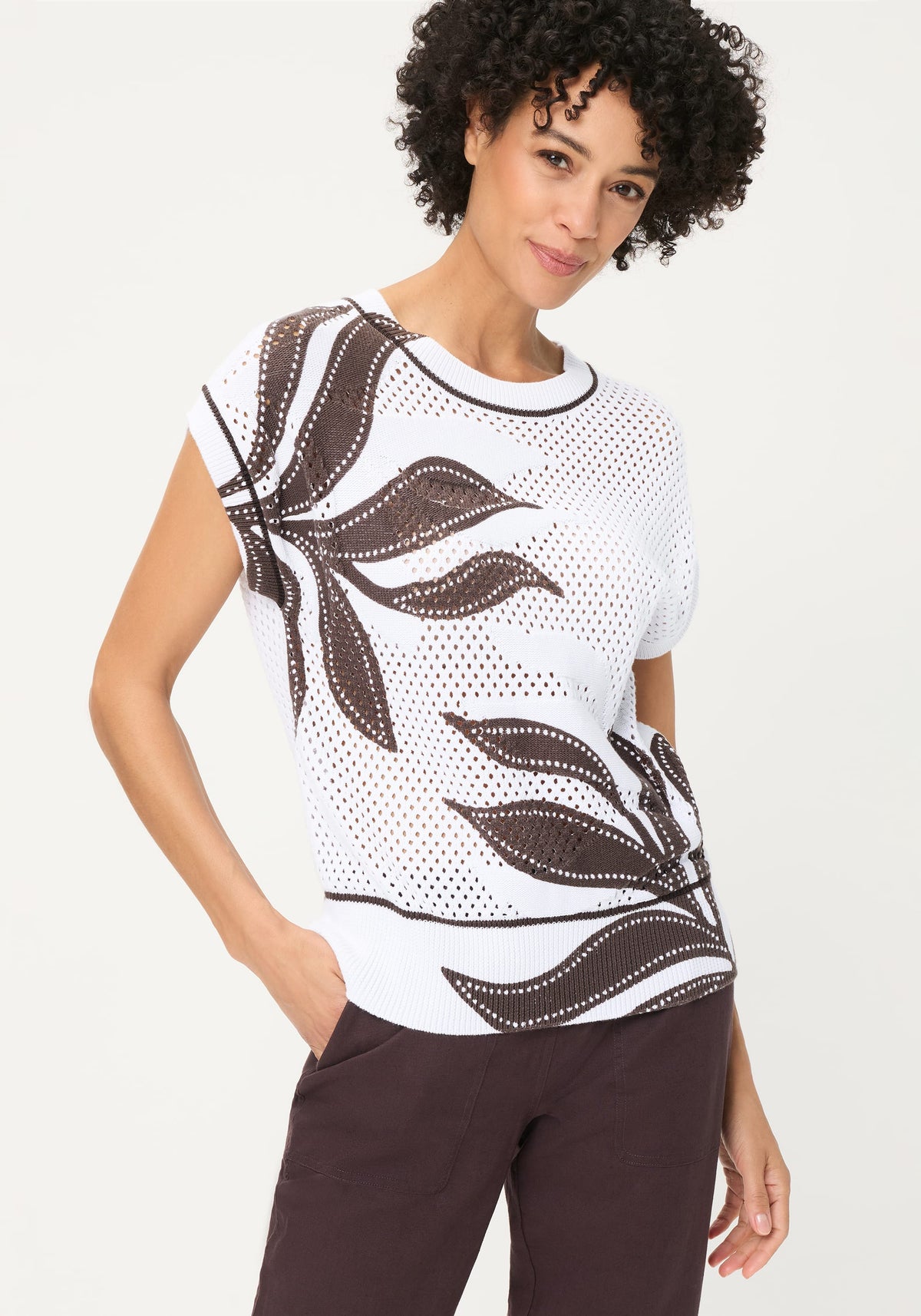 Ajour Knit Sweater