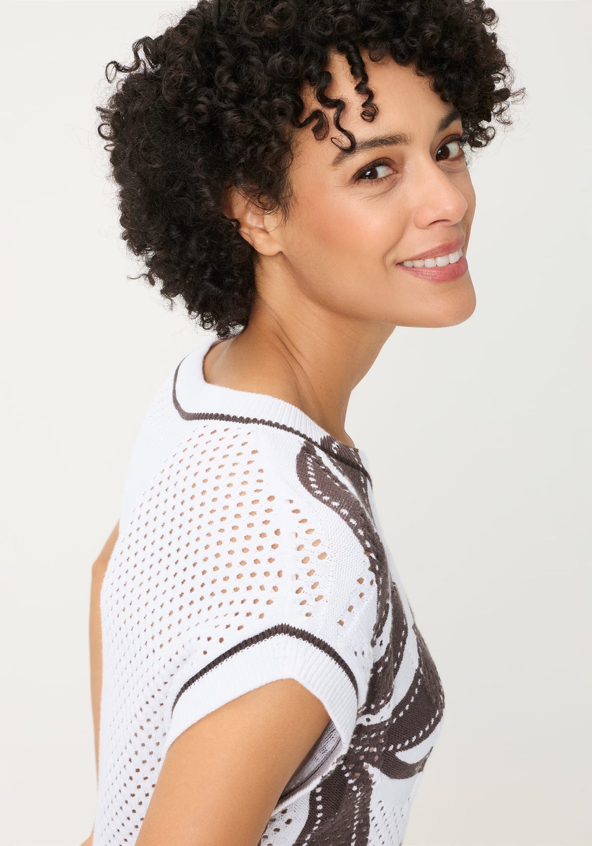 Ajour Knit Sweater