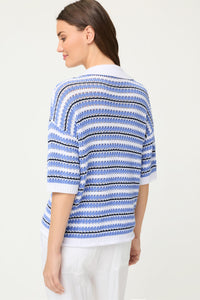 Stripe Polo Sweater