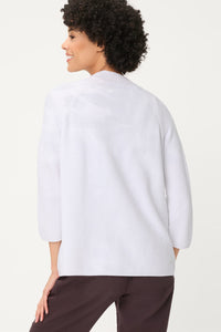 Cardigan ouvert en tricot côtelé