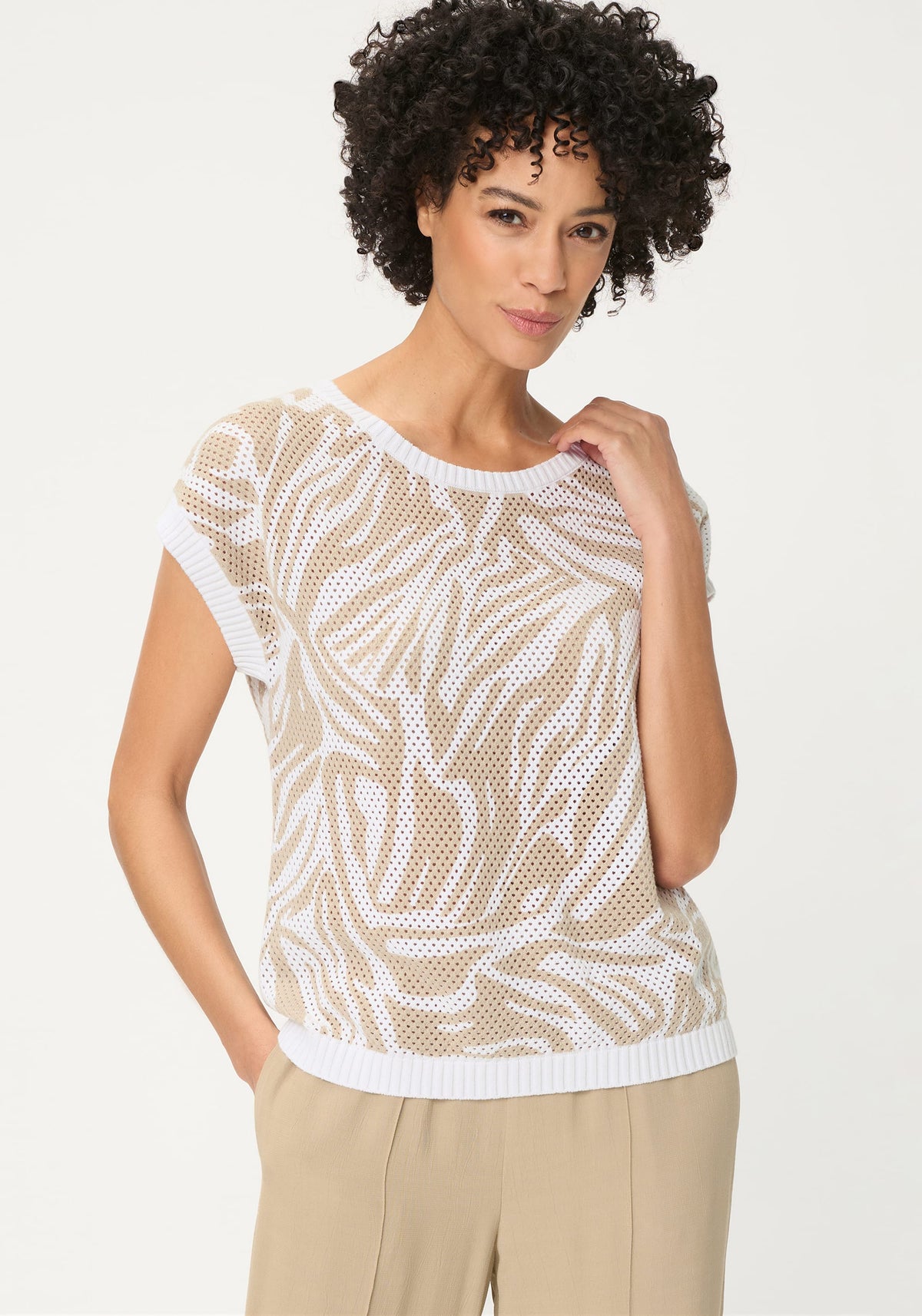 Pull ajouré Neo Zebra