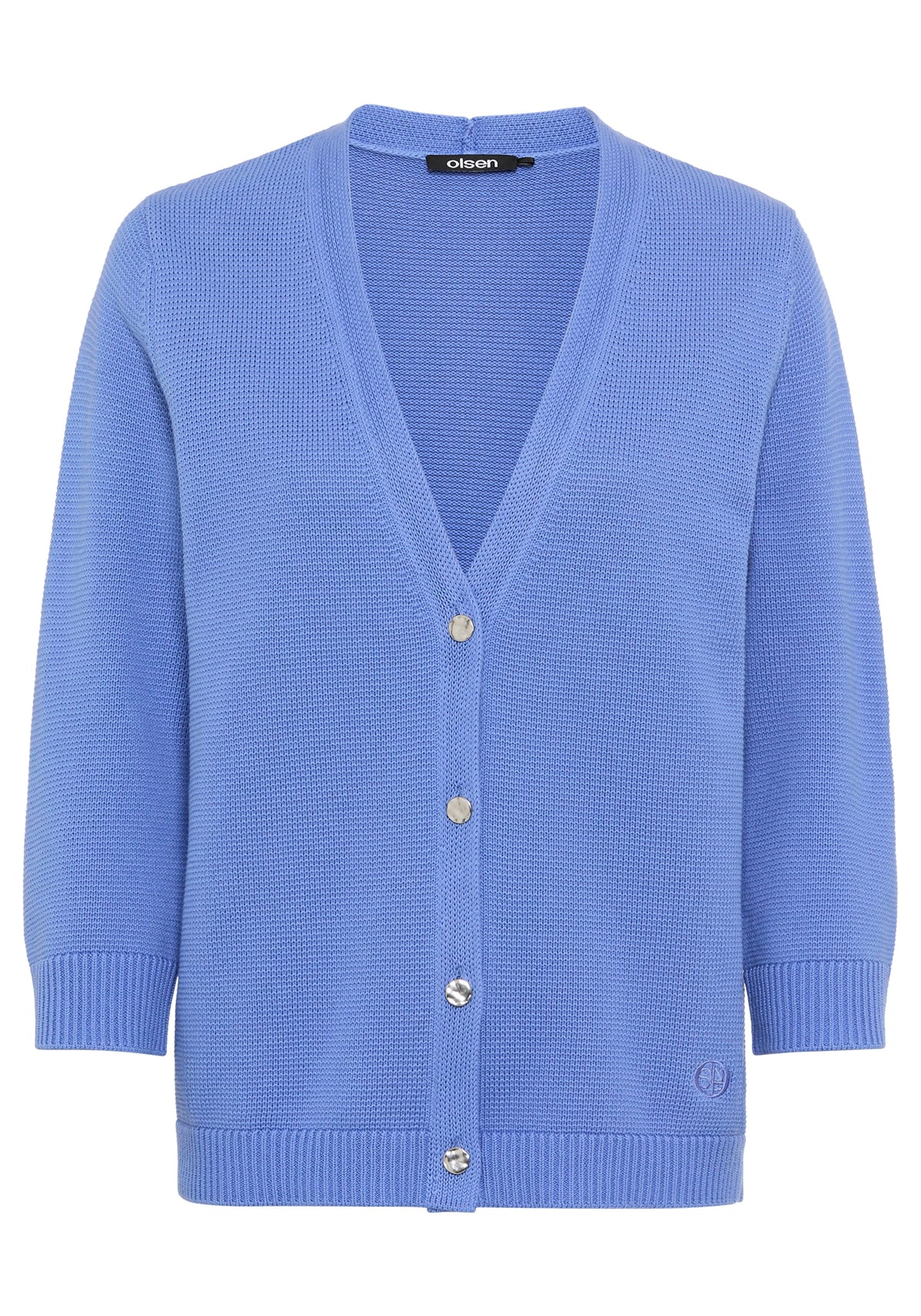 Solid V-Neck Cardigan