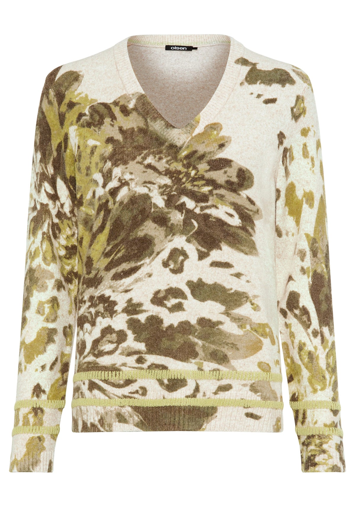 Abstract Floral Sweater