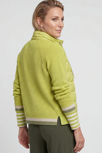 Mixed Media Zip Front Jacket