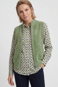 Bouclé Knit Zip Front Vest