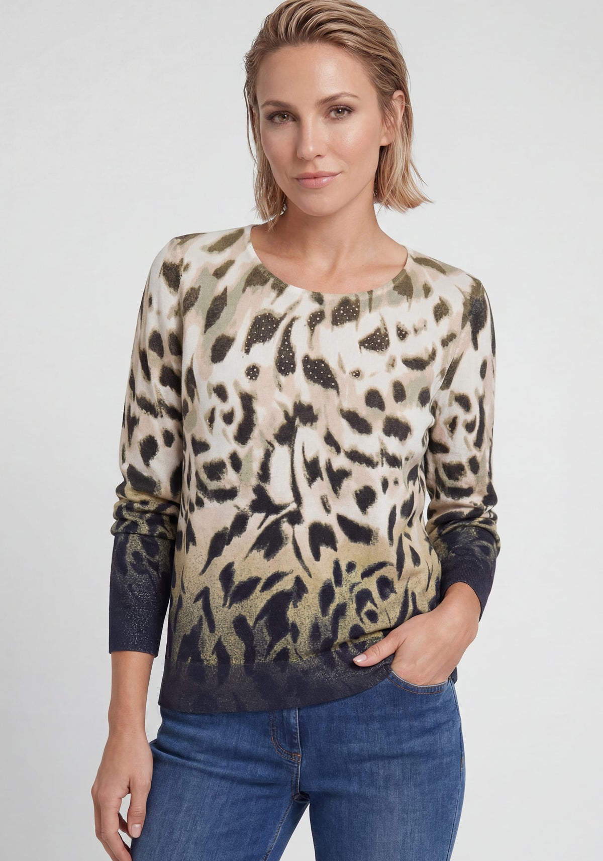 Embellished Animal Sweater