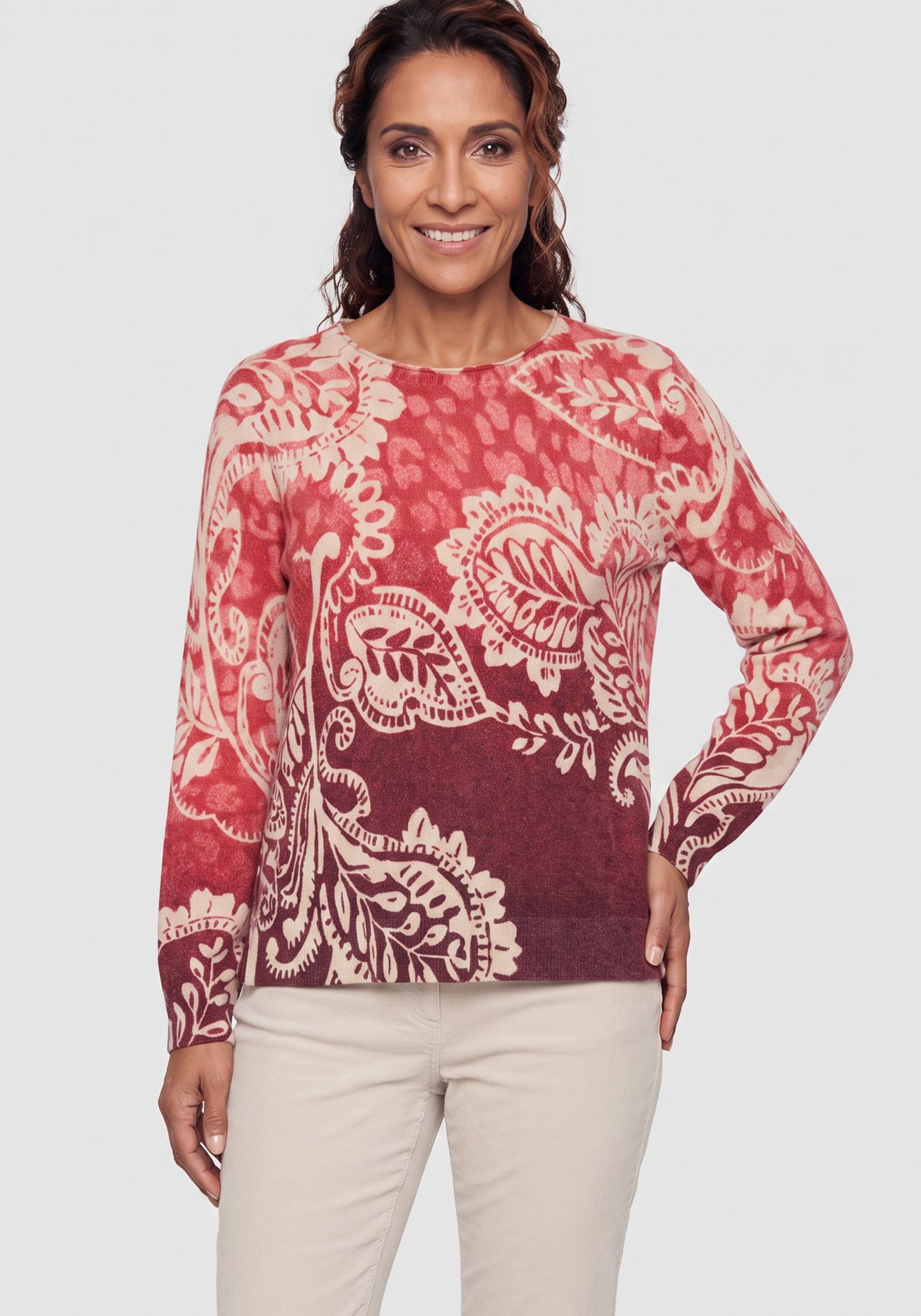Pull à motif Paisley