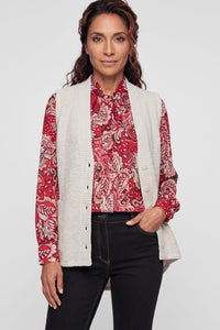 Bouclé Knit Vest
