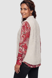 Bouclé Knit Vest