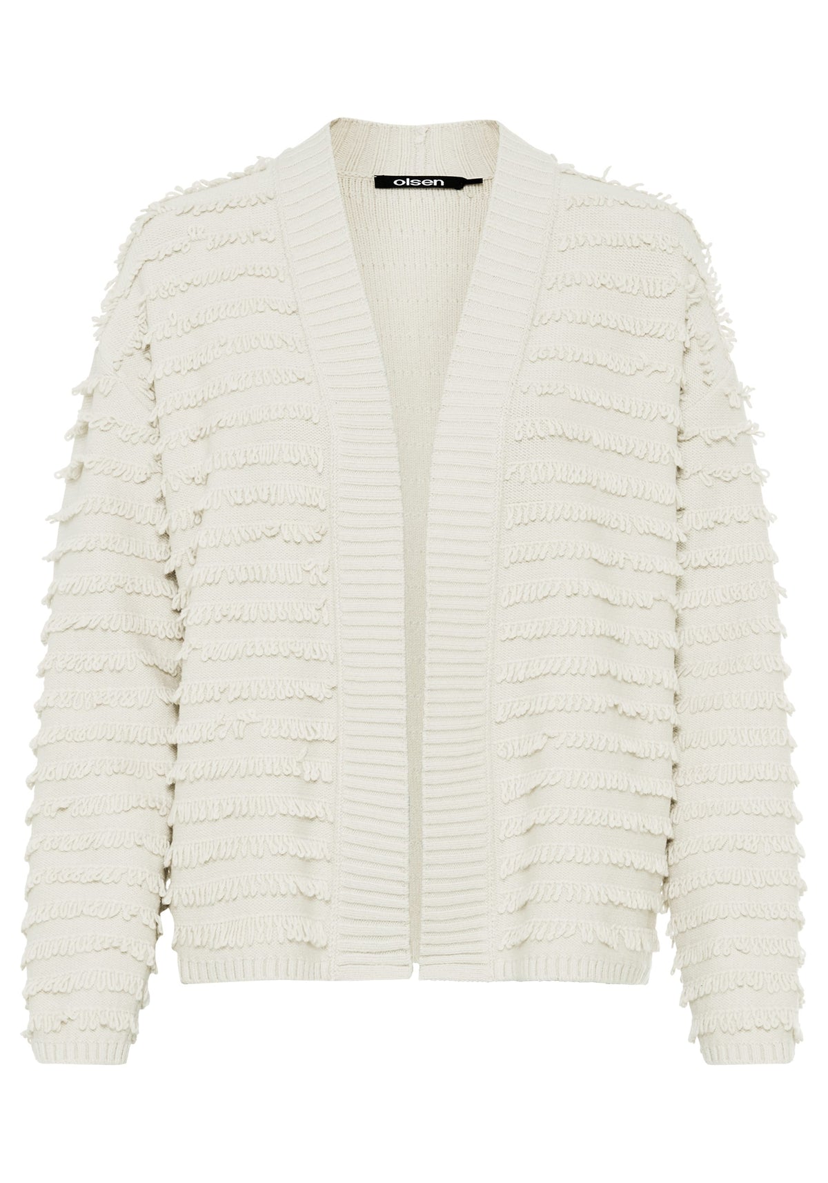 Cardigan en maille à franges