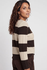 Stripe & Print Sweater